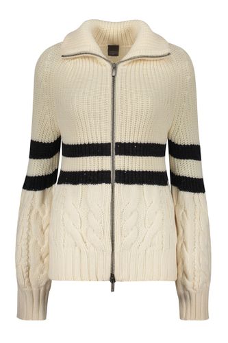 Virgin Wool Blend Cardigan - Lorena Antoniazzi - Modalova