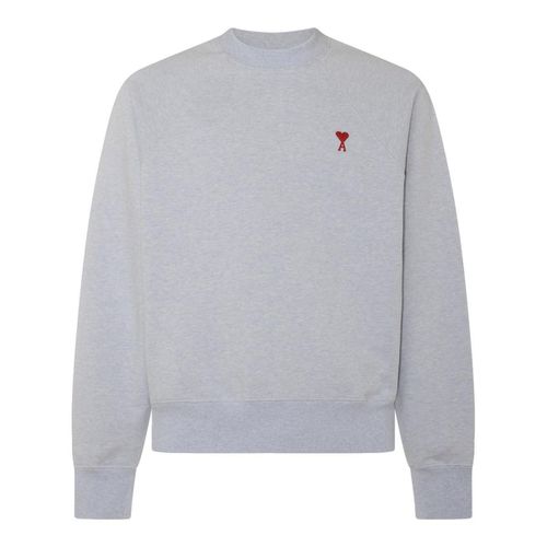 Logo Detailed Long Sleeved Sweatshirt - Ami Alexandre Mattiussi - Modalova