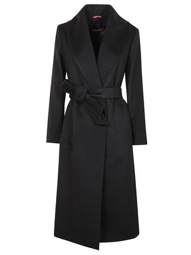 Belted Long-sleeved Coat - Max Mara Studio - Modalova