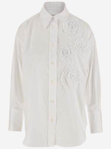 Cotton Shirt With Embroidery - Alberto Biani - Modalova