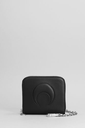 Wallet In Black Leather - Marine Serre - Modalova