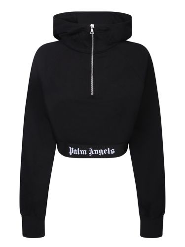 Palm Angels Zip Details Hoodie - Palm Angels - Modalova