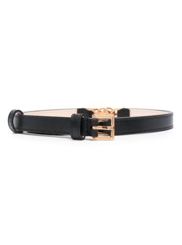 Belt With Golden Buckle And Medusa Detail In Smooth Leather Woman - Versace - Modalova
