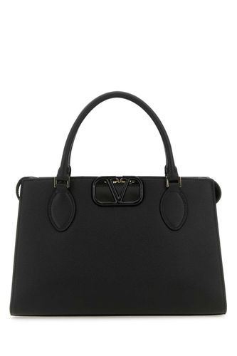 Black Leather Vlogo Handbag - Valentino Garavani - Modalova