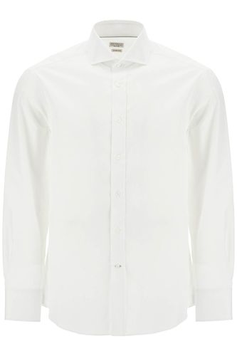 Spread Collar Slim Fit Shirt - Brunello Cucinelli - Modalova