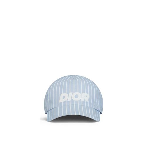 Logo Printed Striped Baseball Cap - Dior - Modalova