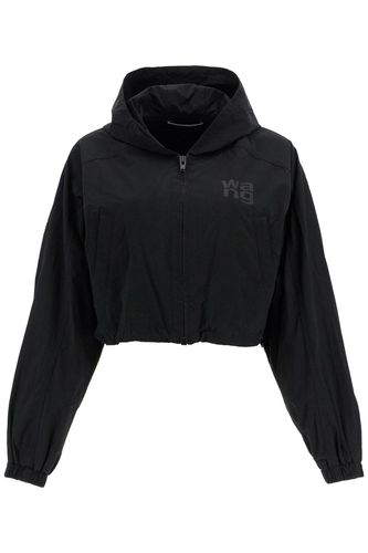 Cropped Hooded Jacket With - Alexander Wang - Modalova