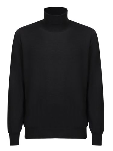 High Neck Wool Sweater - Lardini - Modalova