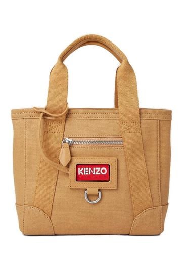 Logo Detailed Zipped Shoulder Bag - Kenzo - Modalova