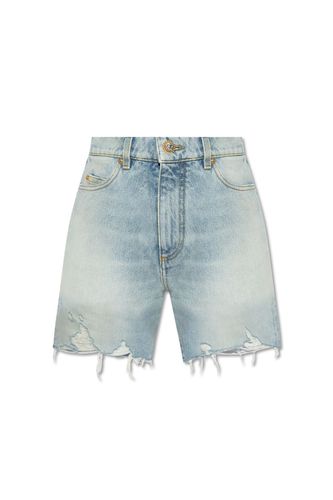 Balmain Raw-cut Denim Shorts - Balmain - Modalova