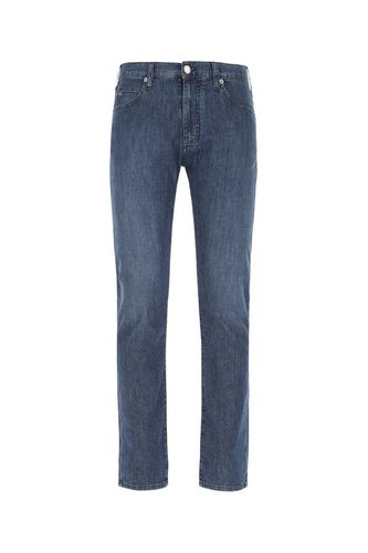 Cropped Straight Leg Jeans - Emporio Armani - Modalova