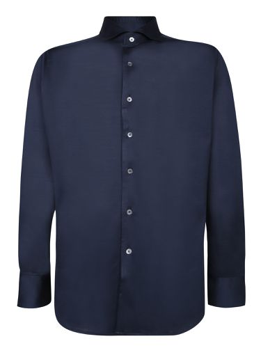 Canali Blue Jersey Shirt - Canali - Modalova