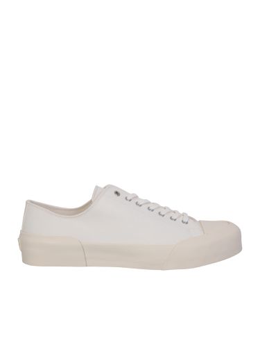 White Lace-up Low Top Sneakers - Jil Sander - Modalova