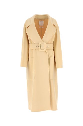 SportMax Cream Wool Bimba Coat - SportMax - Modalova