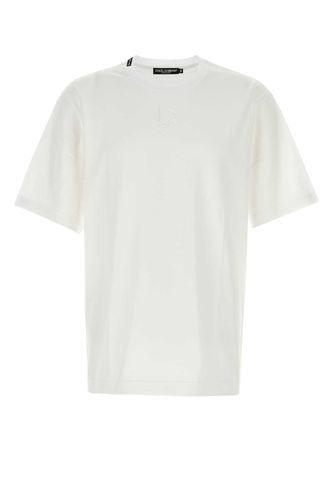 White Cotton T-shirt - Dolce & Gabbana - Modalova