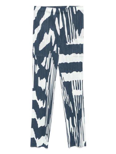 Printed Pleated Trousers - Pleats Please Issey Miyake - Modalova