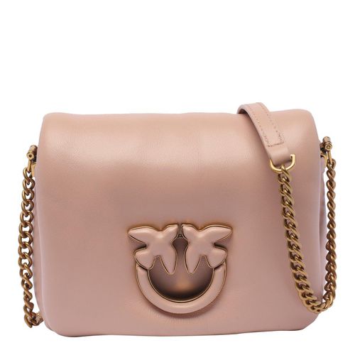 Love Padded Designed Crossbody Bag - Pinko - Modalova