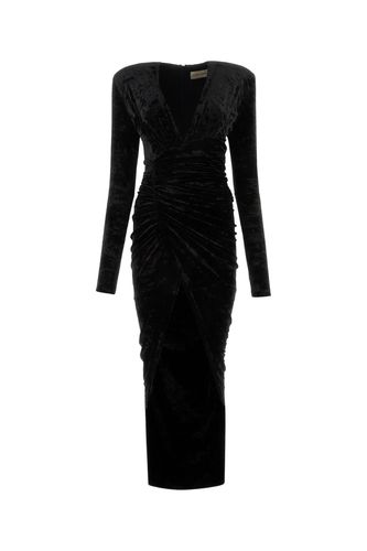 Black Velvet Long Dress - Alexandre Vauthier - Modalova