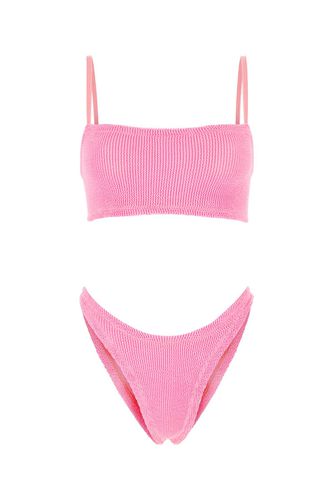 Fluo Pink Stretch Nylon Gigi Bikini - Hunza G - Modalova