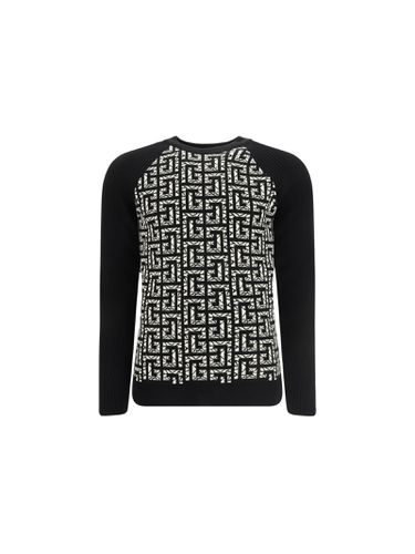 Balmain Monogram Sweater - Balmain - Modalova