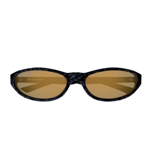 Balenciaga Bb0007s Linea Everyday 010 Black Gold Sunglasses - Balenciaga Eyewear - Modalova