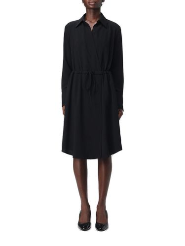 Long-sleeved Tie-fastened Dress - Emporio Armani - Modalova