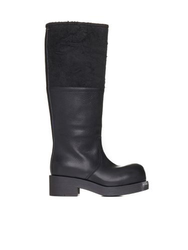 Calfskin Biker Boots - MM6 Maison Margiela - Modalova