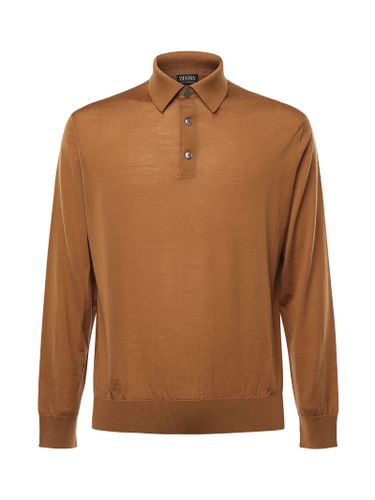 Zegna Lightweight Wool Polo Shirt - Zegna - Modalova