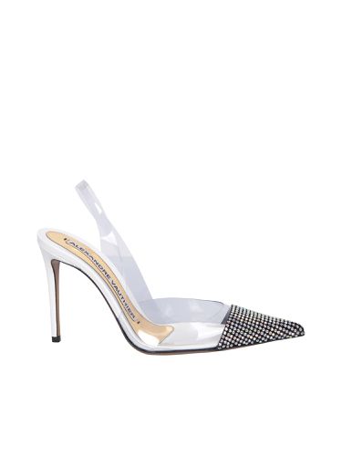 Amber Ghost Crystal Sling- Back Transparent Sandals - Alexandre Vauthier - Modalova