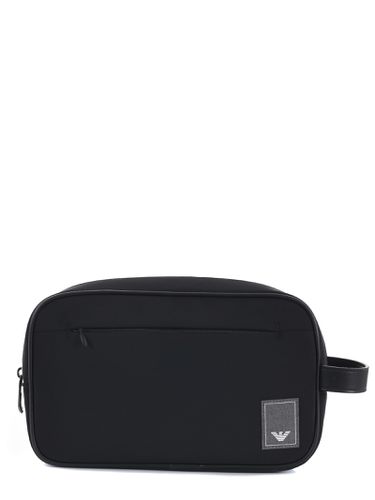 Logo Patch Zipped Clutch Bag - Emporio Armani - Modalova