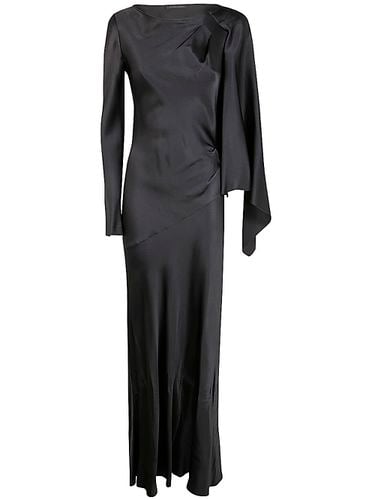 Alberta Ferretti Satin Long Dress - Alberta Ferretti - Modalova