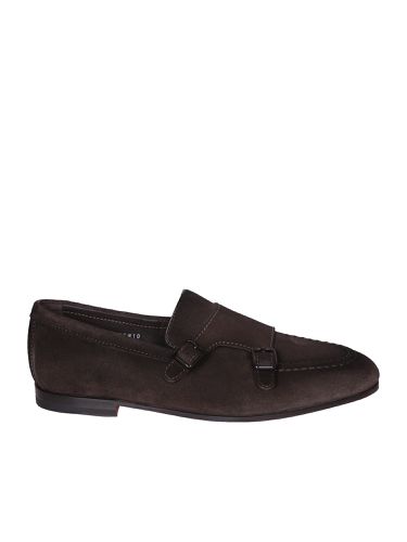 Suede Loafer Monkstrap Dong Tdm - Santoni - Modalova