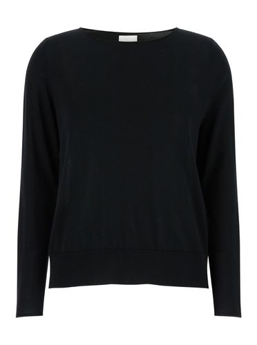 Pullover With Boat Neckline In Wool Woman - Allude - Modalova