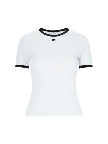 Courrèges Logo T-shirt - Courrèges - Modalova