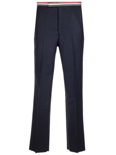 Pants With Striped Waistband - Thom Browne - Modalova