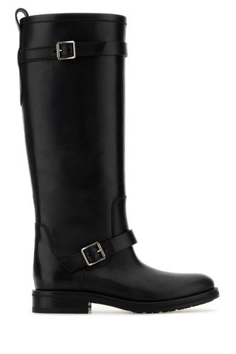 Black Leather River Boots - Saint Laurent - Modalova