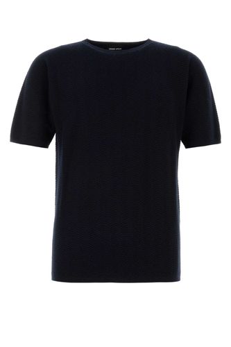 Midnight Wool Blend T-shirt - Giorgio Armani - Modalova