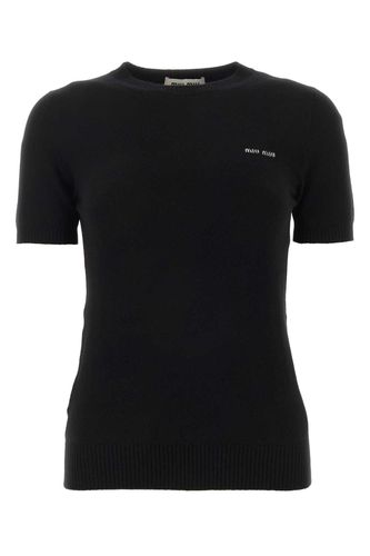 Miu Miu Black Cashmere Sweater - Miu Miu - Modalova