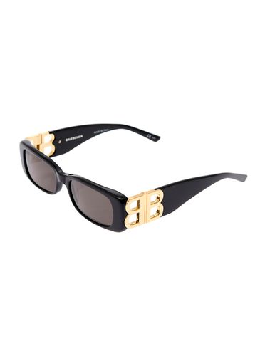 Dynasty Rectangle Rectangular Sunglasses With Gold-tone Detailing In Acetate Woman - Balenciaga - Modalova
