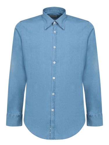 Canali Blue Denim Shirt - Canali - Modalova