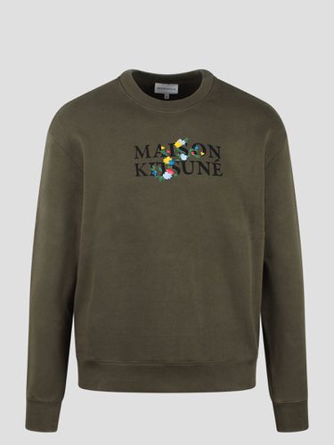 Maison Kitsune Flowers Comfort Sweatshirt - Maison Kitsuné - Modalova