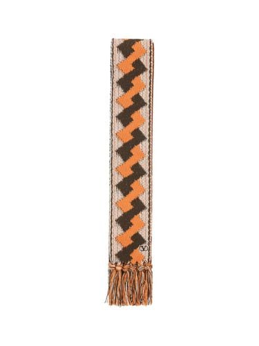 Logo Embroidered Fringed Edge Scarf - Valentino Garavani - Modalova