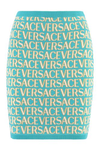 Versace Knitted Mini Skirt - Versace - Modalova