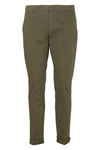 Slim Gaubert Trousers In Warm Hand Stretch Gabardine - Dondup - Modalova