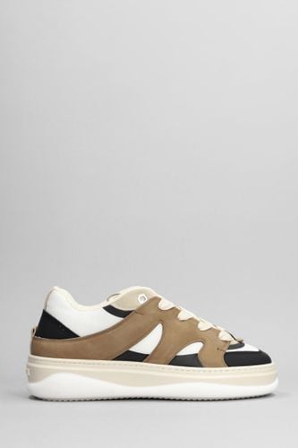 Venice Sneakers In Brown Suede And Fabric - Mason Garments - Modalova