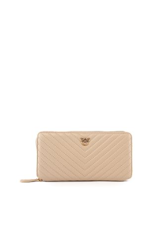 Ryder Zip Wallet In Chevron Nappa - Pinko - Modalova