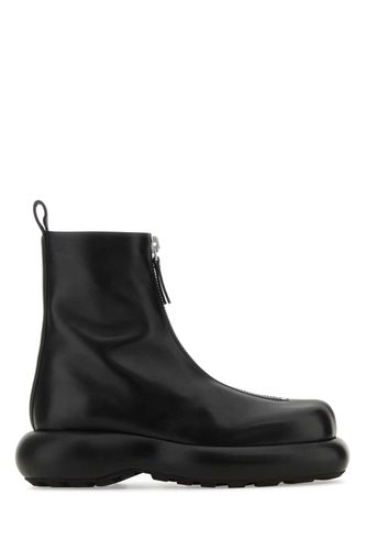 Black Leather Ankle Boots - Jil Sander - Modalova