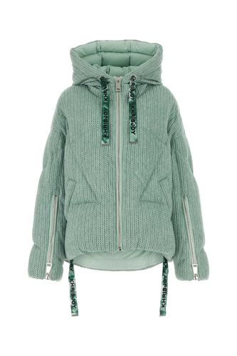 Green Knit Puff Down Jacket - Khrisjoy - Modalova