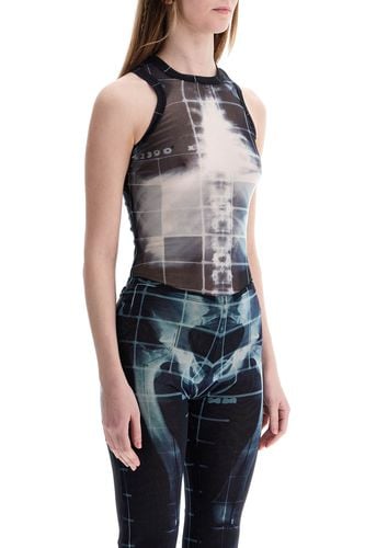 Body In Black Polyamide With X-ray Print - Jean Paul Gaultier - Modalova