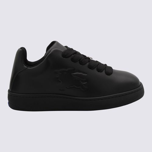 Burberry Black Leather Sneakers - Burberry - Modalova